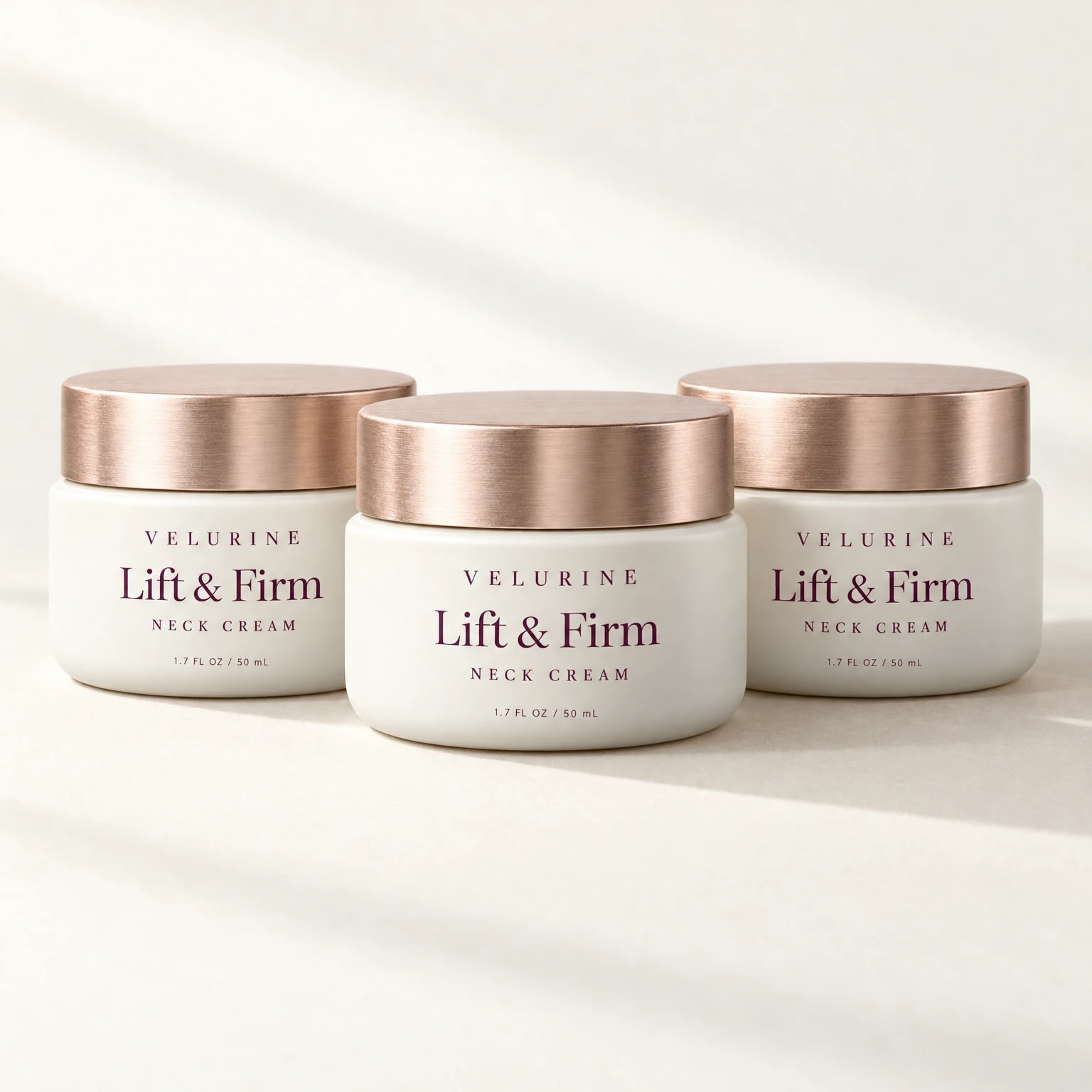 Three jars of Lift & Firm Neck Cream